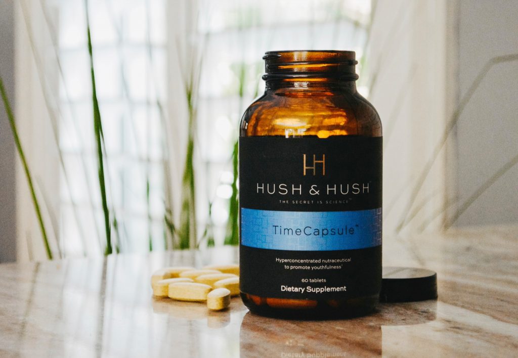 Hush & Hush Time Capsule - Viên uống chống lão hóa, mờ nám, trẻ hóa da