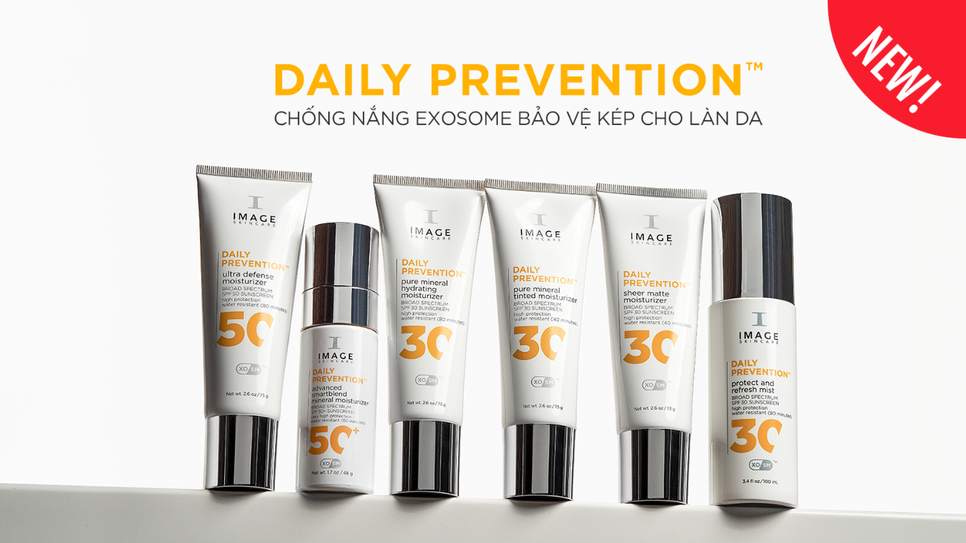 ảnh bìa danh dụng dòng sản phẩm chống nắng daily prevention